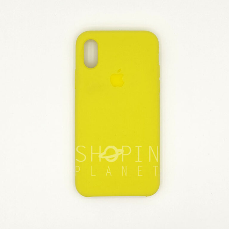 iPhone X Silicone Case Lime Yellow
