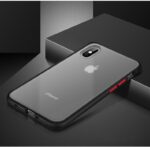 iPhone 11 Mint Hybrid Simple Matte Bumper Phone Case - Black Red - Image 2