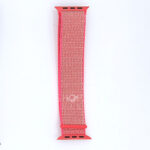 Apple Watch 42mm-44mm-45mm Nylon Strap Sports Loop - Hot Pink