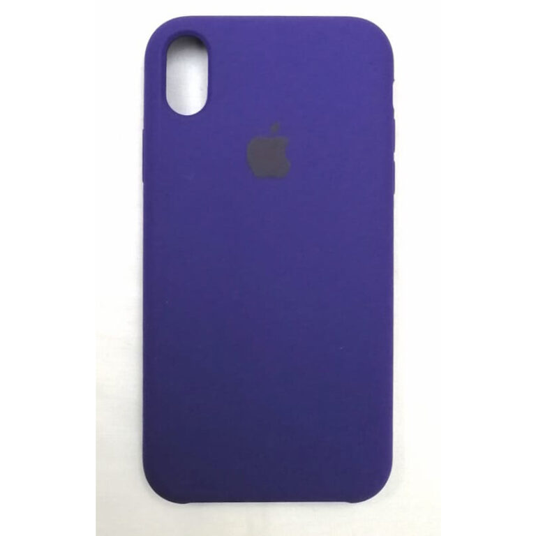iPhone XR Silicone Case Dark Purple