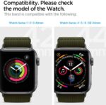 Apple Watch Band for 44mm / 42mm / 45mm Lite Fit by Spigen for Models 6/SE/5/4/3/2/1 – Khaki Green – AMP02288 - Image 4