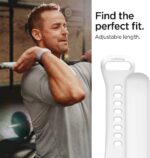 Apple Watch Band for 44mm / 42mm / 45mm Silicone Fit by Spigen for Models 6/SE/5/4/3/2/1 – White – 062MP25402 - Image 6