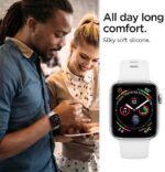 Apple Watch Band for 44mm / 42mm / 45mm Silicone Fit by Spigen for Models 6/SE/5/4/3/2/1 – White – 062MP25402 - Image 7