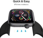 Apple Watch Band for 40mm / 38mm / 41mm Silicone Fit by Spigen for Models 6/SE/5/4/3/2/1 – Black – 061MP25405 - Image 5