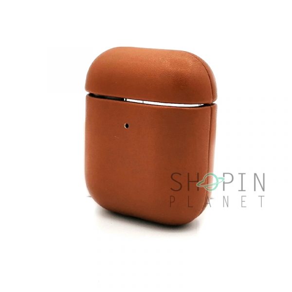 AirPods K-Doo LuxCraft Premium Leather Case Full Coverage Design Delicate Protective Cover - Brown