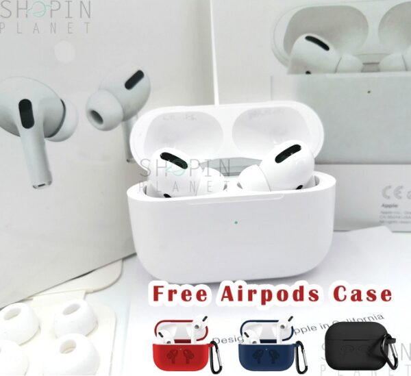AirPods Pro With Free Case - Master Copy with Active Noise Cancellation (3 Days Checking Warranty)