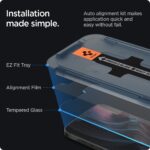 Apple iPhone 13 Pro Max EZ Fit Screen Protector Case Friendly by Spigen – 2 PACK – Clear - Image 8