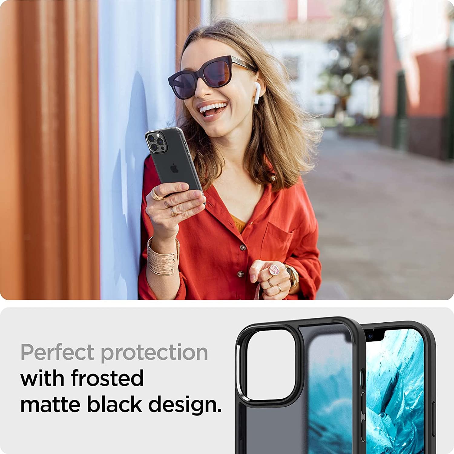 Spigen - Case Ultra Hybrid for iPhone 14 Pro, Frost Black