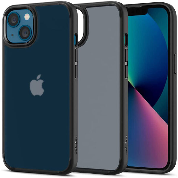 Apple iPhone 13 Ultra Hybrid Matte TPU + PC Case by Spigen – Frost Black