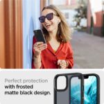 Apple iPhone 13 Ultra Hybrid Matte TPU + PC Case by Spigen – Frost Black - Image 3
