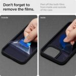 Apple iPhone 13 Ultra Hybrid Matte TPU + PC Case by Spigen – Frost Black - Image 5