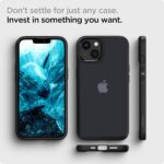 Apple iPhone 13 Ultra Hybrid Matte TPU + PC Case by Spigen – Frost Black - Image 7