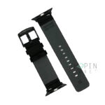 Apple watch 42/44mm/45mm - 22mm For Samsung Smartwatch Leather Strap - Black - Image 2