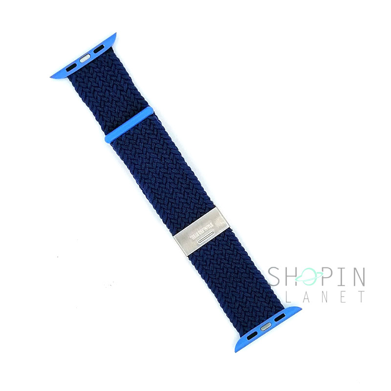 Fully Braided Elastic Strap for Apple Watch | 800x Atlantic Blue / 38mm or 40mm / M