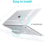 MacBook Pro 13 inch Case 2020 2019 2018 2017 2016 A2338 M1 A2289 A2251 A2159 A1989 A1706, Plastic Hard Shell MacBook Pro Case - Clear - Image 2