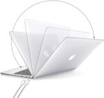 MacBook Pro 13 inch Case 2020 2019 2018 2017 2016 A2338 M1 A2289 A2251 A2159 A1989 A1706, Plastic Hard Shell MacBook Pro Case - Clear - Image 3