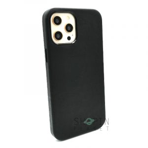 iPhone 12 Pro Max Original Qialino Genuine Cow Leather Case - Black