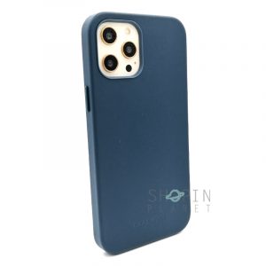 iPhone 12 Pro Max Original Qialino Genuine Cow Leather Case With Magsafe - Blue