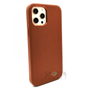 iPhone 12 Pro Max Original Qialino Genuine Cow Leather Case - Brown