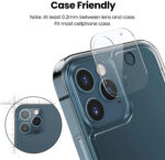 iPhone 13 Pro Max Camera Screen Protector 9H 3D Tempered Glass Camera Lens Protector Full Cover Case - Clear - Image 2