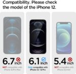 Apple iPhone 12 / iPhone 12 Pro EZ Fit Screen Protector Case Friendly by Spigen - AGL01801 – 2 PACK - Clear - Image 5