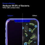 iPhone 11 Pro Max Anti Bacterial Screen Protector Ag+ Ion Coated – GLAStR Slim HD by Spigen (also for iPhone XS Max – 1 PACK – AGL01349 - Clear - Image 5
