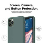 iPhone 11 Pro Max Liquid Silicon Case by X Fitted – Pine Green - Image 4