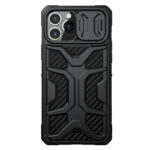 iPhone 13 Pro Max Case Adventurous Case Slide Camera Back Protector Cover by NILLKIN - Black