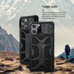 iPhone 13 Pro Max Case Adventurous Case Slide Camera Back Protector Cover by NILLKIN - Black - Image 9