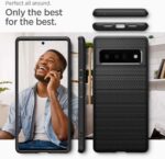 Google Pixel 6 Pro Liquid Air Case by Spigen ACS03455 – Matte Black - Image 3