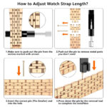 Apple Watch Strap 42mm/44mm/45mm,Tasikar Straps for Women Men Stainless Steel Replacement Band Adjustable Metal Strap Compatible for iWatch SE Series 7 6 5 4 3 2 1 - Rose Gold - Image 5