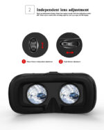 Shinecon G06A VR 3D Glasses Helmet Virtual Reality Glasses Headset 4.7-6.0 inch Android iOS smartphone - Black - Image 5