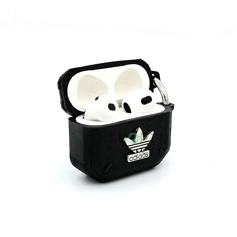 Honderd jaar Oceaan hoe Airpods 3 Adidas Logo Leather Case - Black in Pakistan