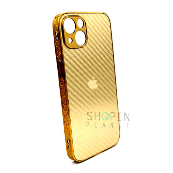 iPhone 13 Mini Gold Plated Carbon Case in Pakistan