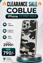 iPhone 13 Pro Max 360° Protection Camo Flash Series Creative Phone Case - Black