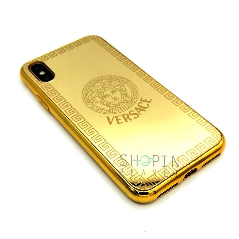 iPhone X Xs Gold Plated Versace Case Gold in Pakistan