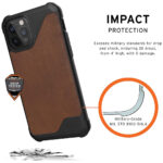 iPhone 13 Pro Max UAG Metropolis LT- Leather Case - Brown - Image 6
