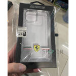 iPhone 13 Pro Max Transparent Case with Ferrari Logo - Clear - Image 2