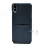 iPhone XS Max Cutting Edge Leather Case - Blue