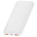 Baseus 10000mAh 20W Fast Charging Power Bank - White - Image 3