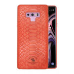 Samsung Galaxy Note 9 Knight Series Genuine Santa Barbara Polo Racquet Club Leather Case - Red - Image 2