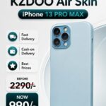 iPhone 13 Pro Max K-Doo Air Skin Original Quality Full Coverage Mobile Phone Back Cover - Sierra Blue