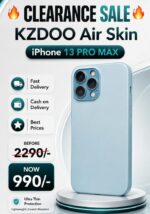 iPhone 13 Pro Max K-Doo Air Skin Original Quality Full Coverage Mobile Phone Back Cover - Sierra Blue