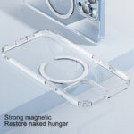 iPhone 13 Pro Max ROCK Transparent Magnetic Shockproof Protective Case - Clear - Image 2