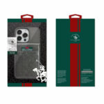iPhone 13 Pro Max Santa Barbara Polo Racquet Club Hulda Leather Case with Card Sleeve -  Black - Image 3