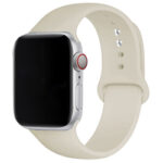Apple Watch 42mm-44mm-45mm Premium Silicon Rubber Strap - Off White