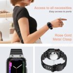 Apple Watch Band & Case amBand Moving Fortress Sport Series Rugged Style for Apple Watch 38 / 40 / 41 mm – Bright Black - Image 5