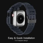 Apple Watch Band & Case amBand Moving Fortress Sport Series Rugged Style for Apple Watch 42 / 44 / 45 mm – Midnight Blue - Image 6