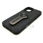 iPhone 12 Pro Medley Case with Assembled Kickstand, PC & TPU Impact-Resistant Bumpers Protective Case - Black - Image 2