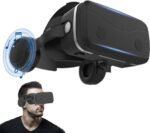 SHINECON G15E Virtual Reality VR Glasses For Smartphones 3D Imax Theater Headset Helmet Goggles Game Binoculars VR Box - Black - Image 3